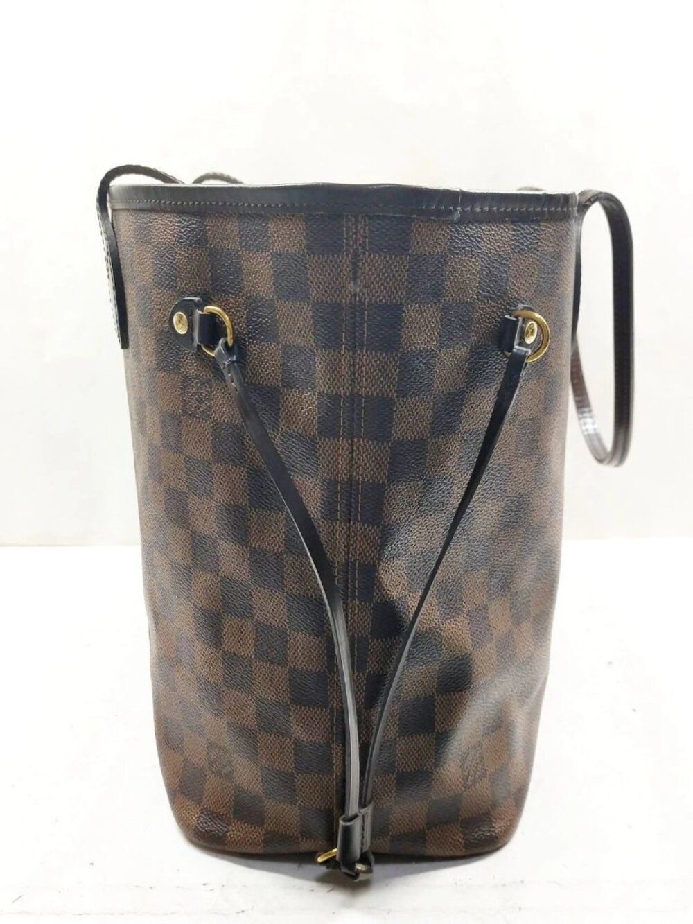 Authentic Louis Vuitton Neverfull MM Damier Ebene Tote Brown LV Shoulder Bag - Picture 4 of 16